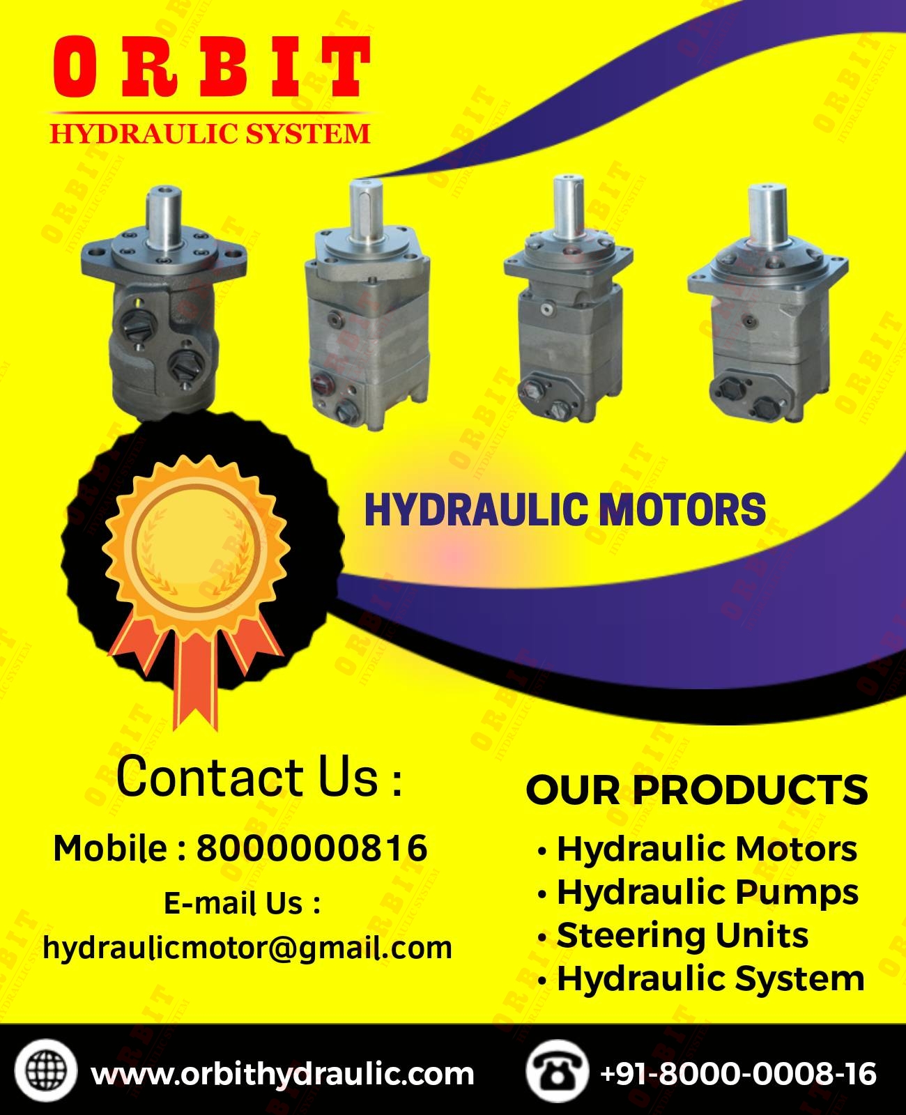 OMH-500 151H1025 White Hydraulic Motor